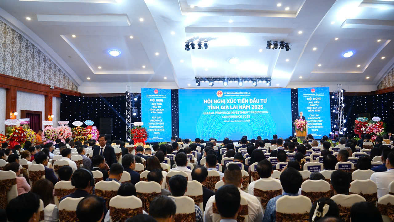 Toàn cảnh Hội nghị xúc tiến đầu tư tỉnh Gia Lai năm 2025